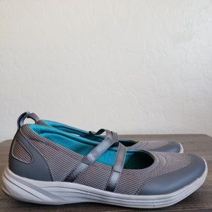 Vionic Agile Opal Slip On Sneaker Mary Jane Shoe Ortho Support Grey Sz Women's 9